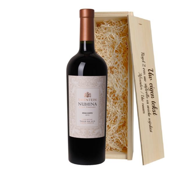 Wijnkistje met fles Salentein NUMINA Gran Corte wijn